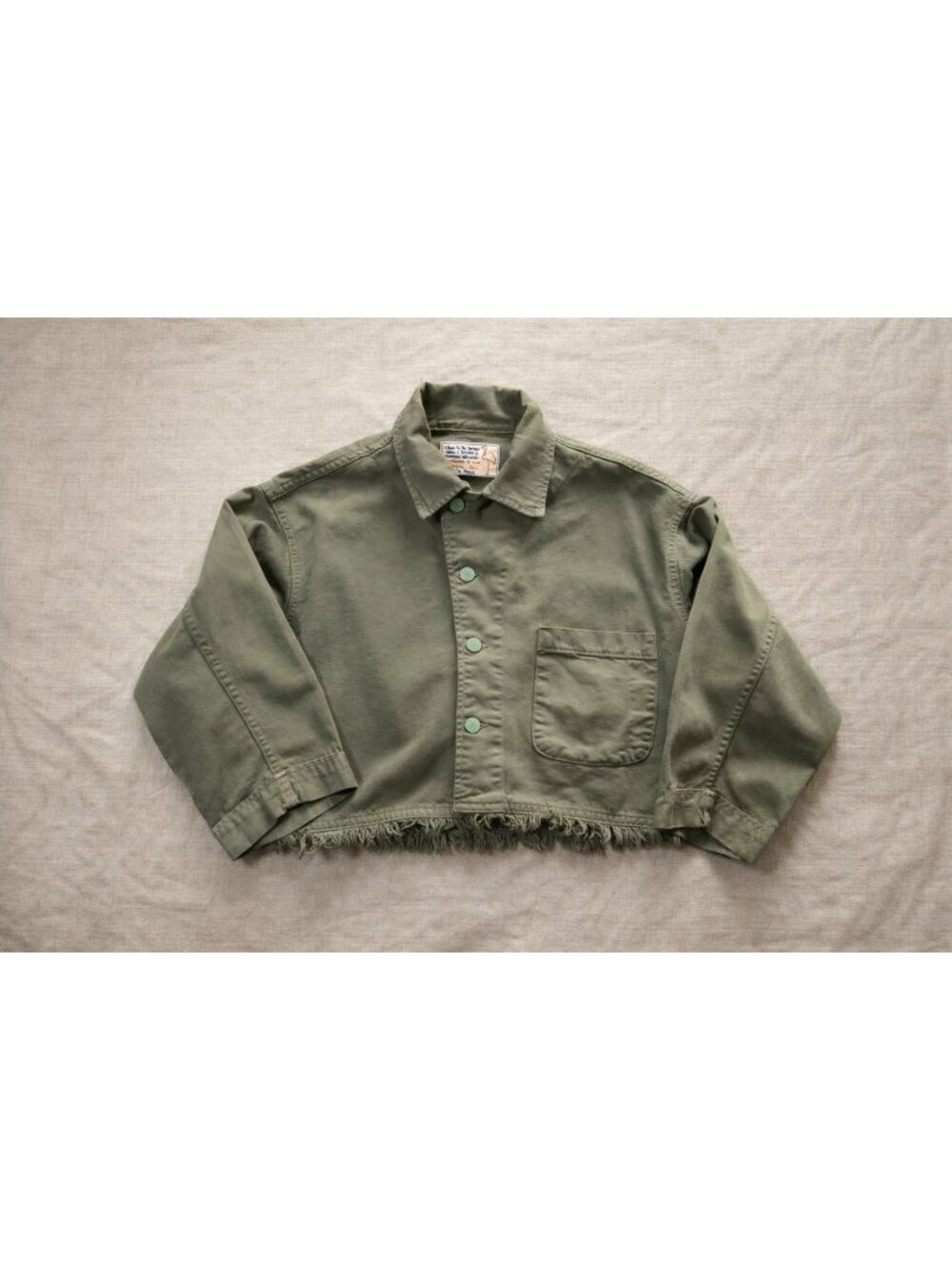 Free People x Sandrine Rose Empire Jacket Sunflower Button Up Oversized XS Crop